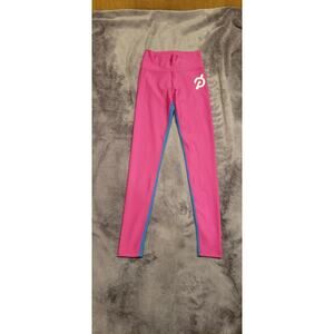 Peloton Colorblock High Rise Leggings Womens S Pink Blue Workout Yoga Spin NWT